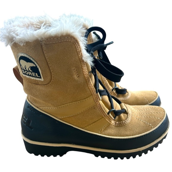 Sorel Boots TIVOLI II Women’s Size 7 Mid Calf Lace Up Fur Lined Winter Snow - Picture 2 of 10